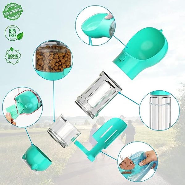 Botella Termo 3 en 1 multifuncional para mascotas - Imagen 5