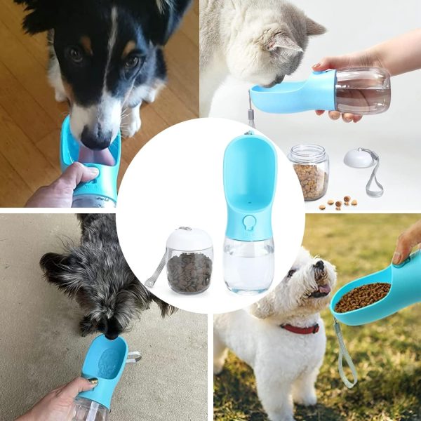 Botella Termo 3 en 1 multifuncional para mascotas