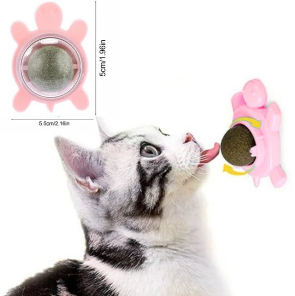 Catnip Ball Tortuga Rosa